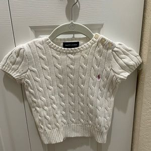 Ralph Lauren White T-Shirt sweater size 5